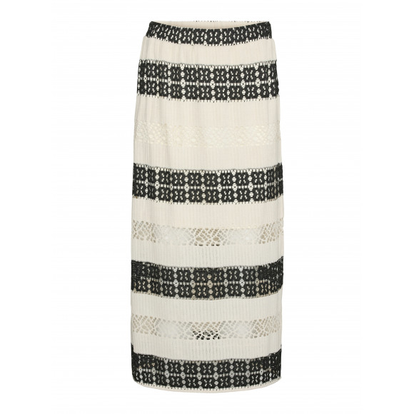 Vero Moda Vmvelencia Hw Crochet7/8 Kirt Black/birch | Maat: S