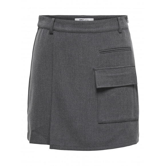 Only Onlolexa Life Hw Wrap Skirt Dark Grey | Grijs | Maat: M
