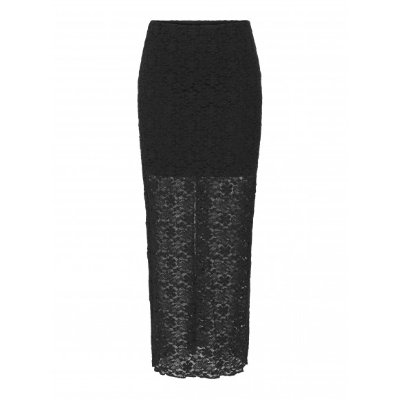 Only Onllorenza Long Lining Kirt Black | Zwart | Maat: S