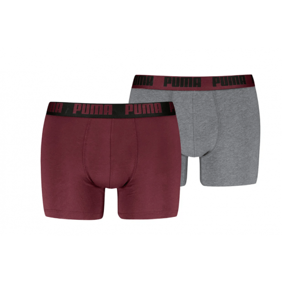 Pua En Everyday Basic Boxers 2 P Burgundy/grey | Maat: M