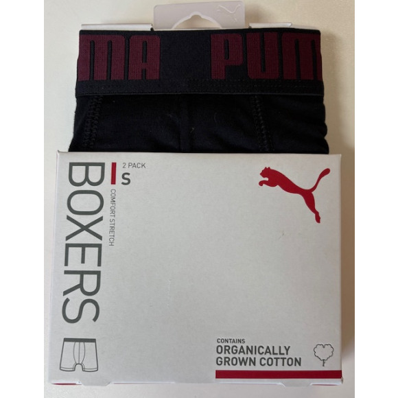 Pua En Everyday Basic Boxers 2 P Black Burgundy/green | Maat: M