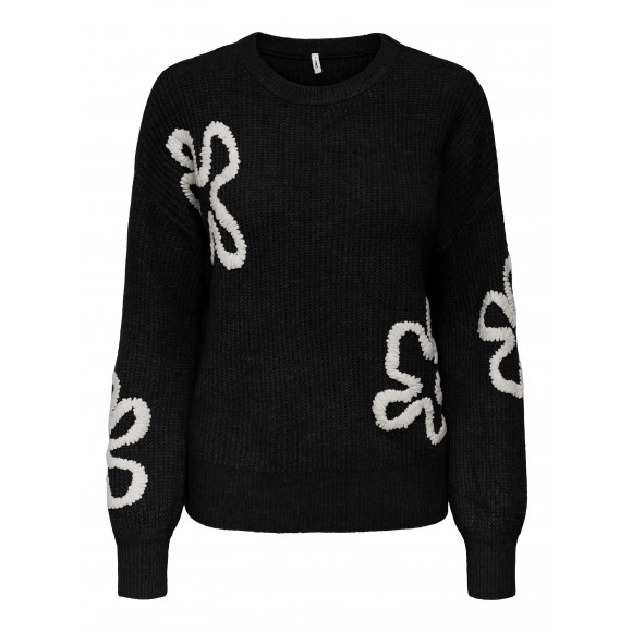 Only Ony Ondaisy S Stich O-neck Back Pumice Stone &VerticalLine; Zwart &VerticalLine; Maat: 