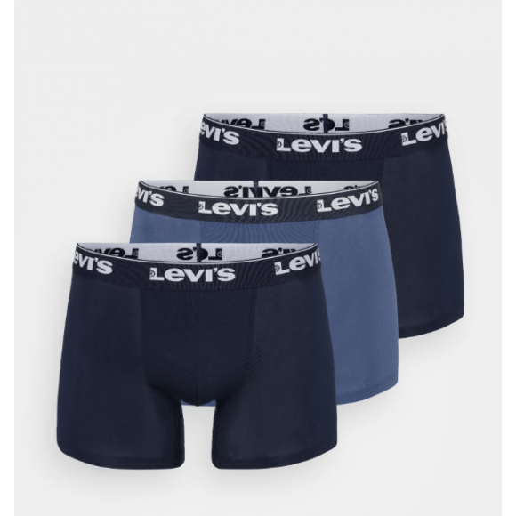 Levi's En Repeat Logo Boxer Brief 3p Navy Cobi | Blauw | Maat: M