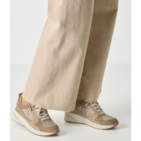 Tamaris Dames Sneaker | | Maat: 41 Beige