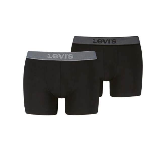 Levi's En Twill Wb Boxer Brief 2p Black | Zwart | Maat: M