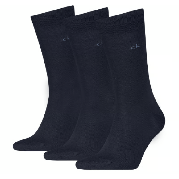 Calvin Klein Men Sock 3p Navy | Blauw | Maat: 39/42