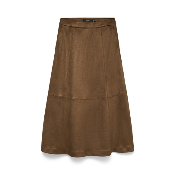 Vero Moda Vmjose Olive Hw Ankle Skirt Cocoa Brown | Bruin | Maat: XS