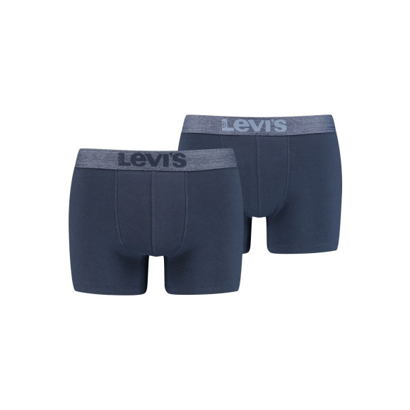 Levi Men Melange Wb Boxer Brief Organic Co 2p | Blauw | Maat: S