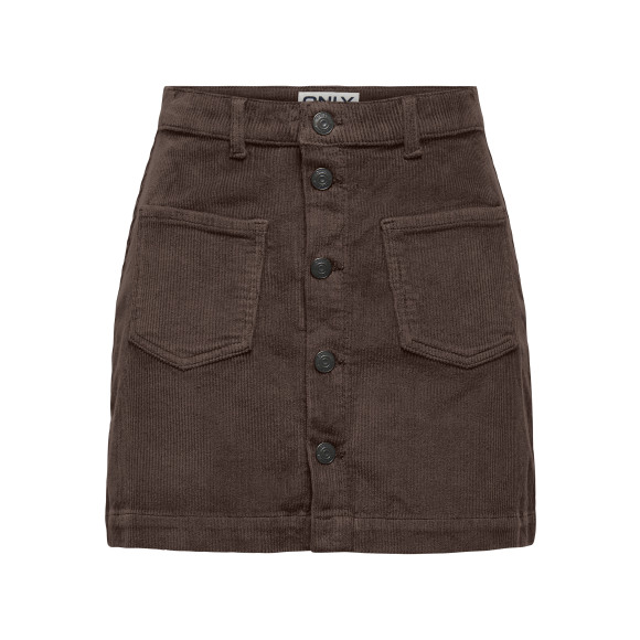 Only Onlaazing Global Hw Cord Skirt Black Coffee | Bruin | Maat: M