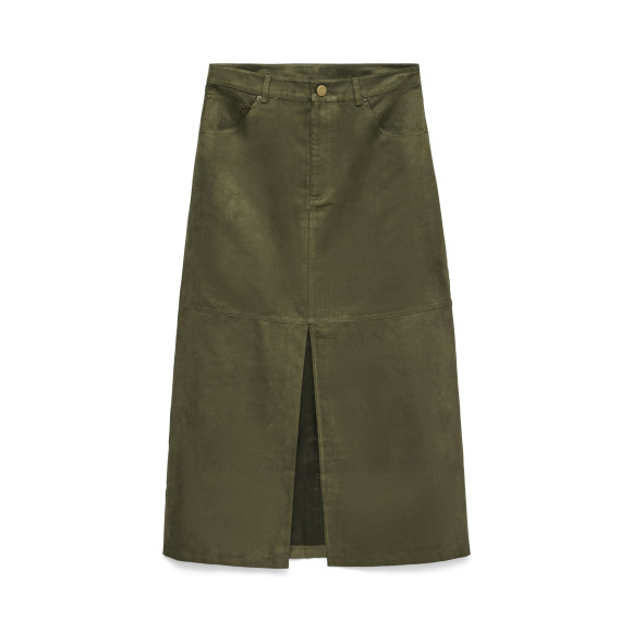 Vero Moda Vmkathy Hw Midi Kirt Olive Night | Kaki | Maat: S