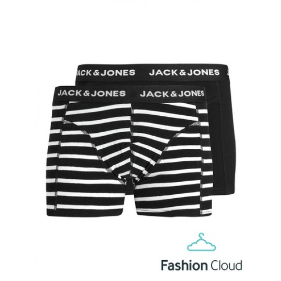 Jack & Jones Organic Trunks 2 Pack | Zwart | Maat: L