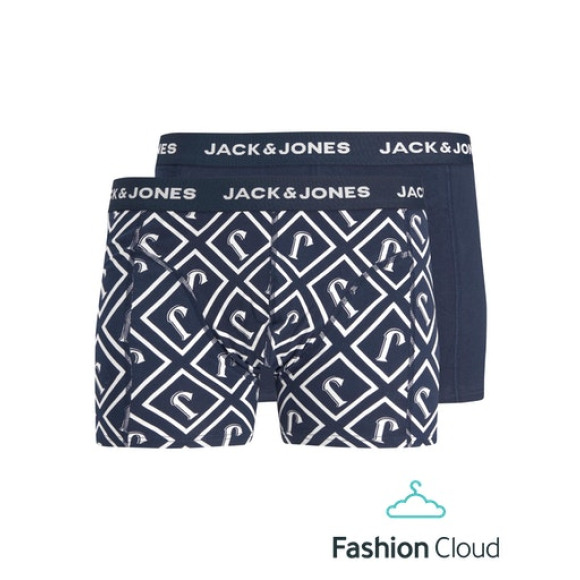 Jack & Jones Organic Trunks 2 Pack | Navy | Maat: M