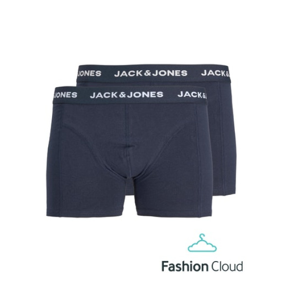 Jack & Jones Organic Trunks 2 Pack | Navy | Maat: L