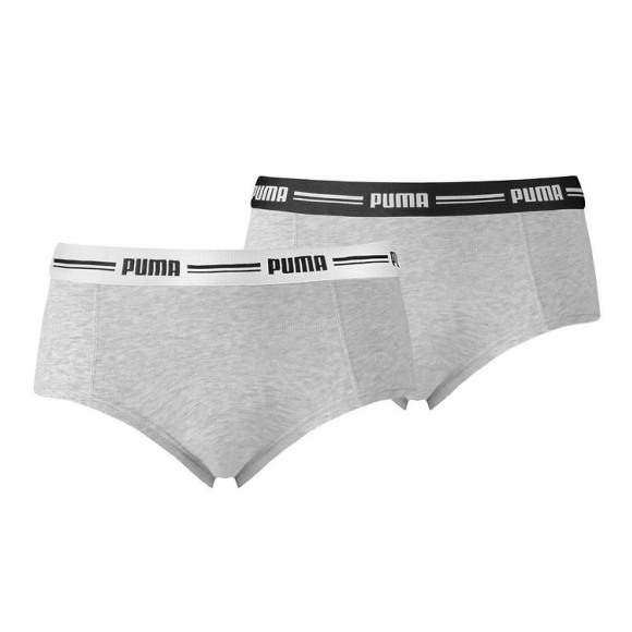 Puma Dames Boxershort Grijs GRAU M