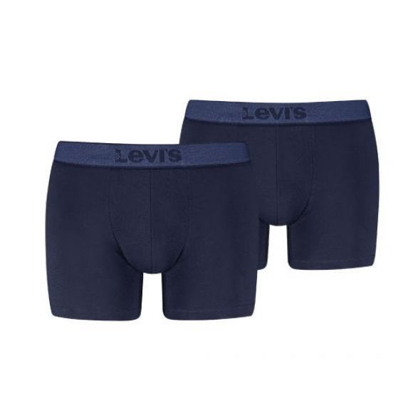 Levi's En Twill Wb Boxer Brief 2p Navy | Blauw | Maat: M