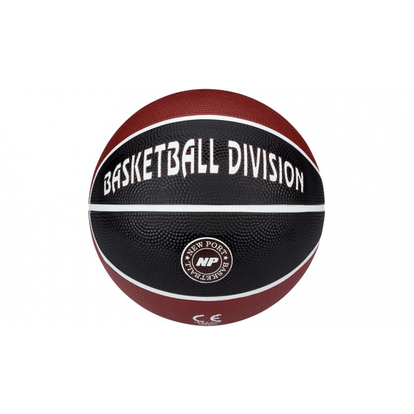 NEWPORT Mini Basketbal Print Division Maat 3 bordeau/zwart 3