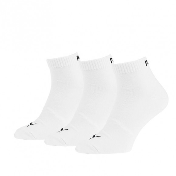 PUMA Uni Sock quarter 3-pack wit WIT 35/38