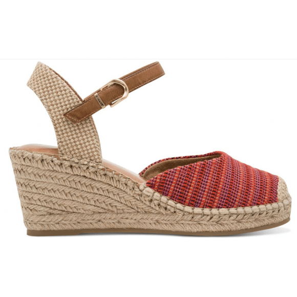 Tamaris Dames Espadrilles &VerticalLine; Rood &VerticalLine; Maat: 