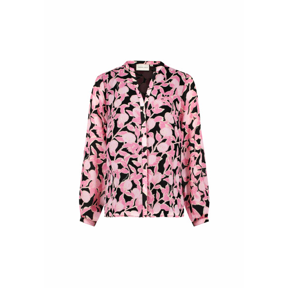 Fabienne Chapot - Zwart Blouse bloemen Zwart 38 - Maat 38