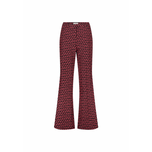 Fabienne Chapot - Zwart Pantalon hartjes Zwart 38 - Maat 38