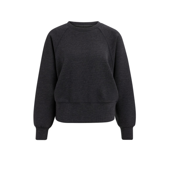 YAYA - HOLE BLACK MELANGE | Top | unisex |HOLE BLACK MELANGE | Kamst mode