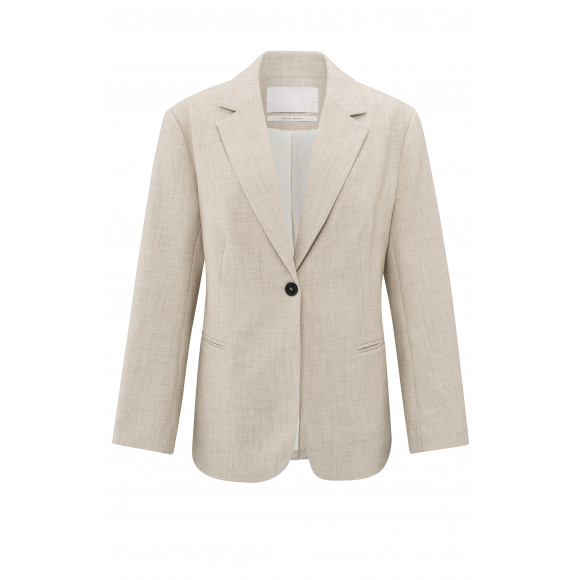 YAYA - SAFARI MELANGE Oversized blazer met riem SAFARI MELANGE 40