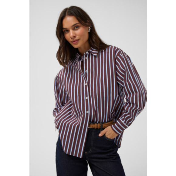 Kaffe - Fudge/Chalk/Provance | Blouse | unisex |Fudge/Chalk/Provance | Kamst mode
