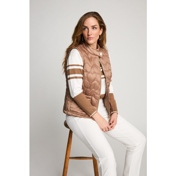 micha - Nougat | Gilet | Dames |nougat | Kamst mode