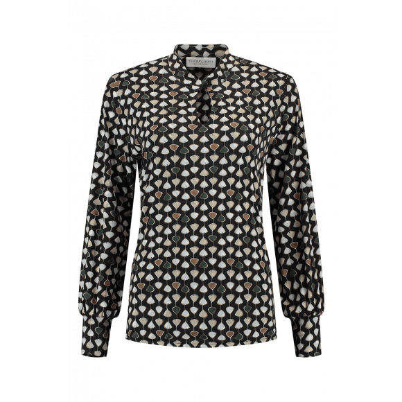 Helena Hart Groen Top print milo Groen S Maat S