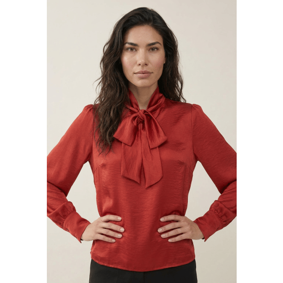 Helena Hart - Roest | Dames | Blouse | Roest | 3XL | regular | Kamst mode