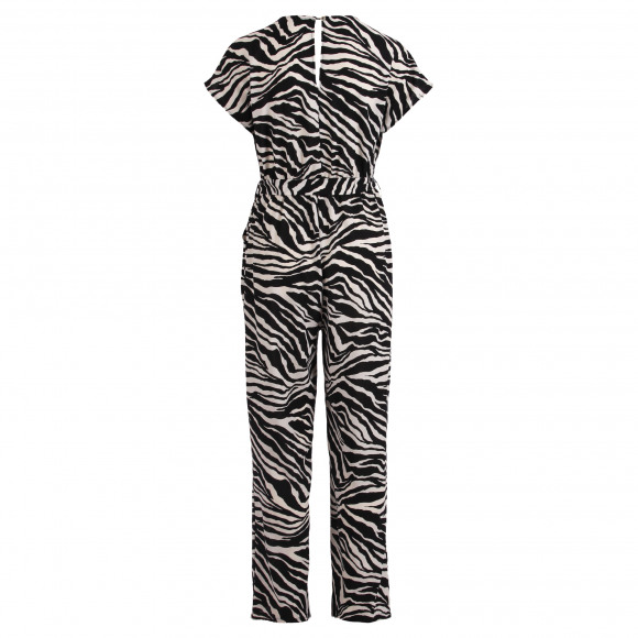 Enjoy - Zwart Jumpsuit zebraprint Zwart M - Maat M