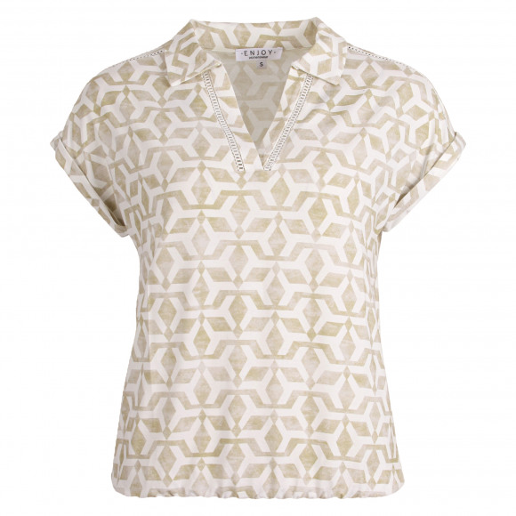 Enjoy - Zand Blouson polo batik Zand L - Maat L