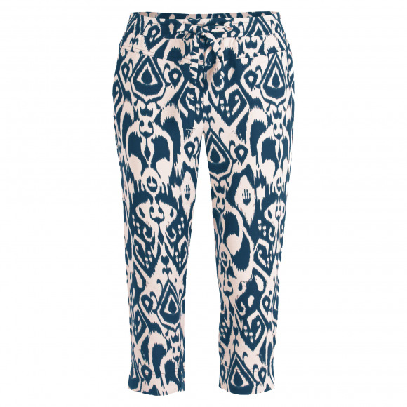 Enjoy - Blauw Capri aop ikat Blauw S - Maat S