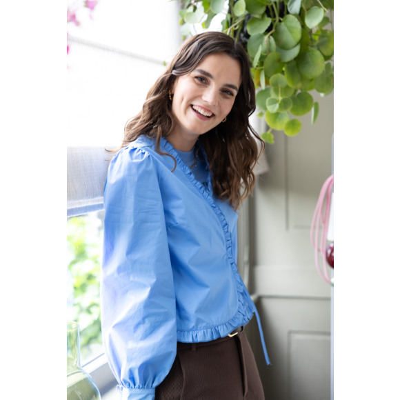 Harper & Yve - Blauw | Dames | Blouse | Blauw | XXL | regular | Kamst mode