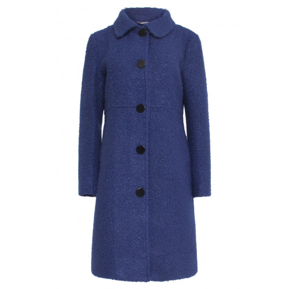 Smashed Lemon - Blauw Boucle jas Blauw XL - Maat XL