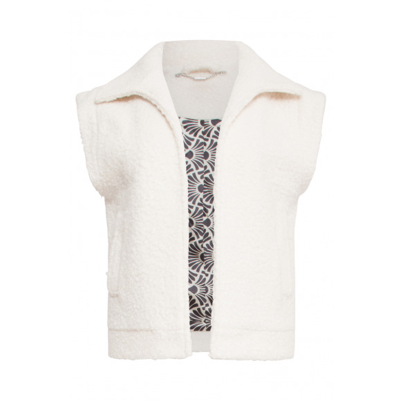 Smashed Lemon - Zand Boucle gilet Zand L - Maat L