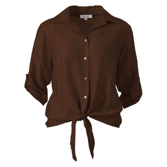 Enjoy - D.Bruin | Blouse | Dames |D.Bruin | Kamst mode