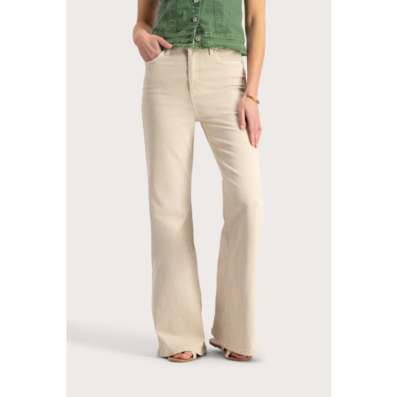Florez - Wit | Dames | Jeans | Wit | 24 | regular | Kamst mode