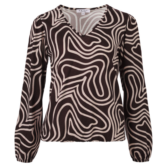 Enjoy - D.Bruin | Blouson | Dames |D.Bruin | Kamst mode