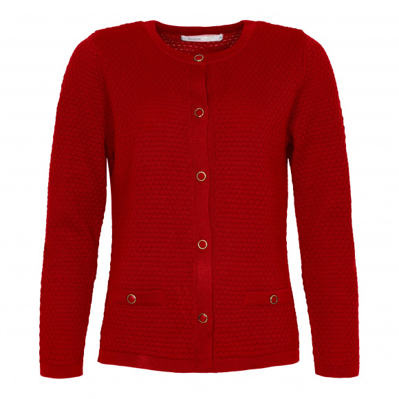 Skovhuus Rood Gebreid vest Rood S Maat S