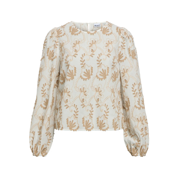 Object - Zand | Dames | Blouse | Zand | 40 | regular | Kamst mode