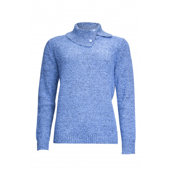 Roberto Sarto - Blauw Trui boucle Blauw 44 - Maat 44