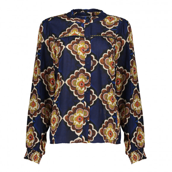 Geisha Blouse Blouse Met Print 43683 20 000625 Dames Maat - XS