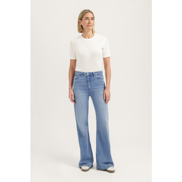 Florez - Blauw | Dames | Jeans | Blauw | 26 | regular | Kamst mode