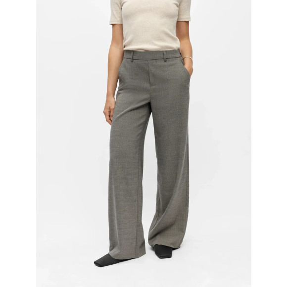 Object - Grijs | Broek | Dames |Grijs | Kamst mode