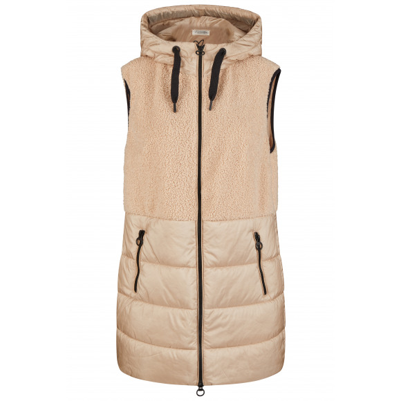 Barbara Lebek - Latte macchiato Gilet teddy mix latte macchiato 44 - Maat 44