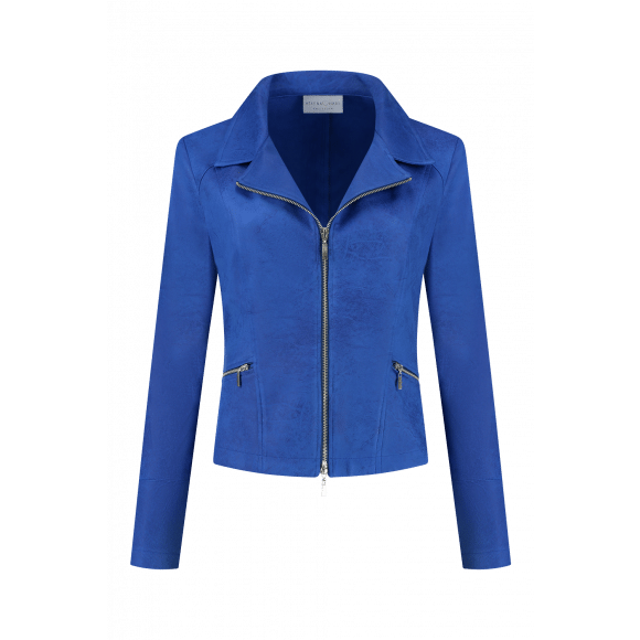 Helena Hart - Blauw Biker jasje Blauw S - Maat S