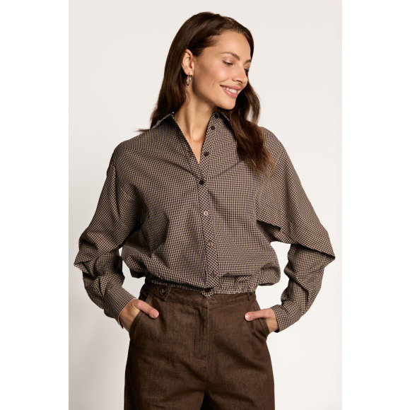 Freebird - Chocolade | Blouse | Dames |Chocolade | Kamst mode