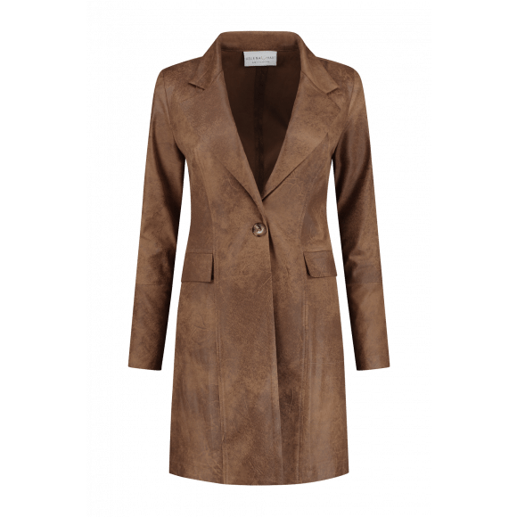 Helena Hart - Bruin Blazer Joe Biker Bruin XXL - Maat XXL