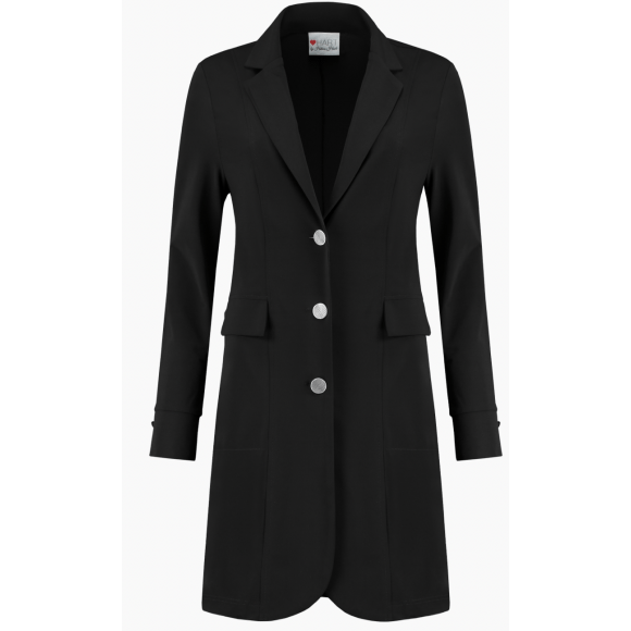 Helena Hart - Zwart Blazer Transfer Zwart XL - Maat XL